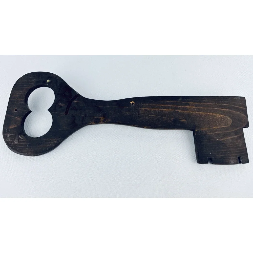 Vintage Holly Hobbie‎ Wood Key Shaped Key Holder Rack 3 Hooks